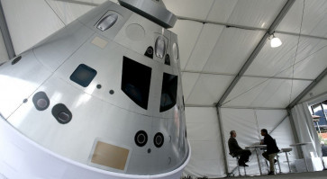 NASA tests abort system on astronaut capsule built for moon missions