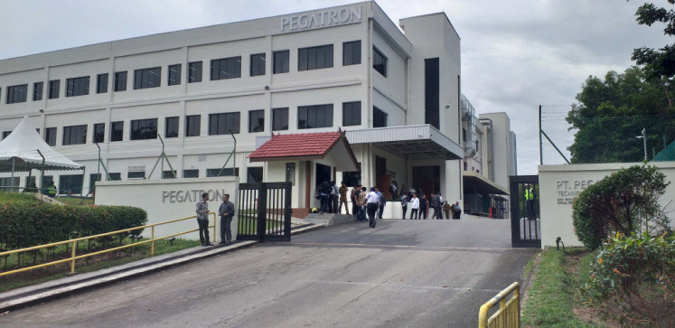 Holding its own: Electronics company PT Pegatron Technology Indonesia, pictured above, began operating plants in the Batamindo Industrial Zone in Batam, Riau Islands, in 2019.