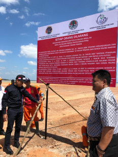 Authorities seal off illegal reclamation project in Belitung