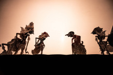 Wayang kulit shadow puppets tell a story, usually taken from Mahabharata or Ramayana. JP/Tyler Blodgett