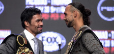 Pacquiao battling age, hungry Thurman in title showdown