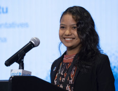 'Listen to the children': East Nusa Tenggara teenager speaks at UN forum