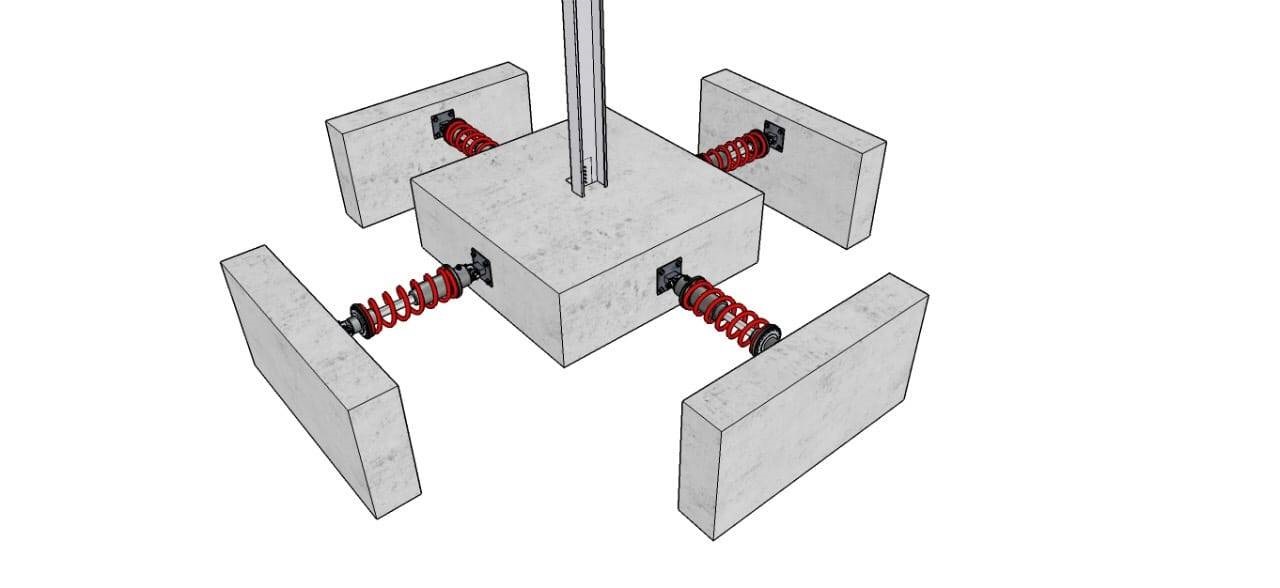 Shock Absorbers Inspire Ugm Students To Invent Quake Resistant Building