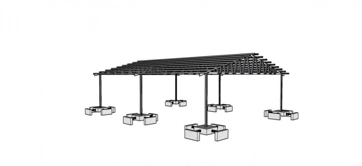 An illustration of the spring damper foundation.