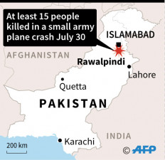 15 killed as Pakistani army plane crashes into residential area