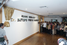 BNPB names multipurpose room after late Sutopo Purwo Nugroho