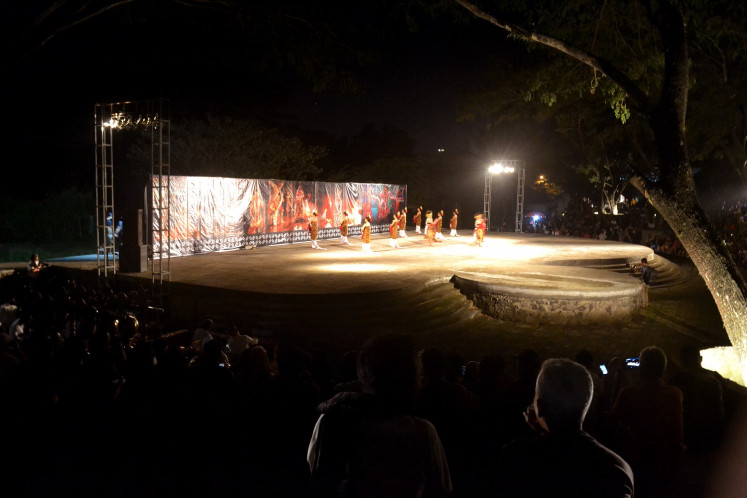 Amphitheater is one of several cultural venues at Balekambang Park, Surakarta.