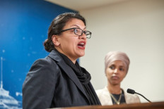 Tearful Tlaib says grandmother advised her against Israel trip