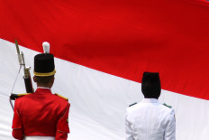 The national flag-hoisting team at the Independence Day ceremony in Jakarta on Aug. 17. JP/ Seto Wardhana