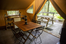 Glamping with French flair in the wilds of North America