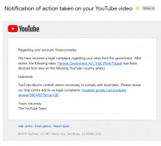 Govt gets YouTube to block satirical West Papua 'advertisement'