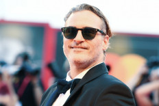 US actor Joaquin Phoenix arrives for the screening of the film 'Joker' on August 31, 2019 presented in competition during the 76th Venice Film Festival at Venice Lido. 