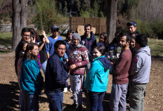 Young climate activists from Latin America are seen during a meeting and training ahead of forthcoming conference, COP25 in San Jose de Maipo, outskirts of Santiago, Chile, on August 31, 2019. 