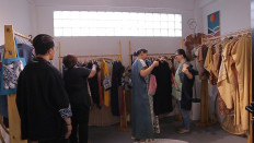 'Localizing' creativity: Visitors browse clothing over the weekend at Kampung Mode, a coworking fashion studio in Ciputat, South Tangerang. Relatively new to the country, such coworking sewing spaces could help nurture young Indonesian designers and drive growth in the Indonesian fashion industry..