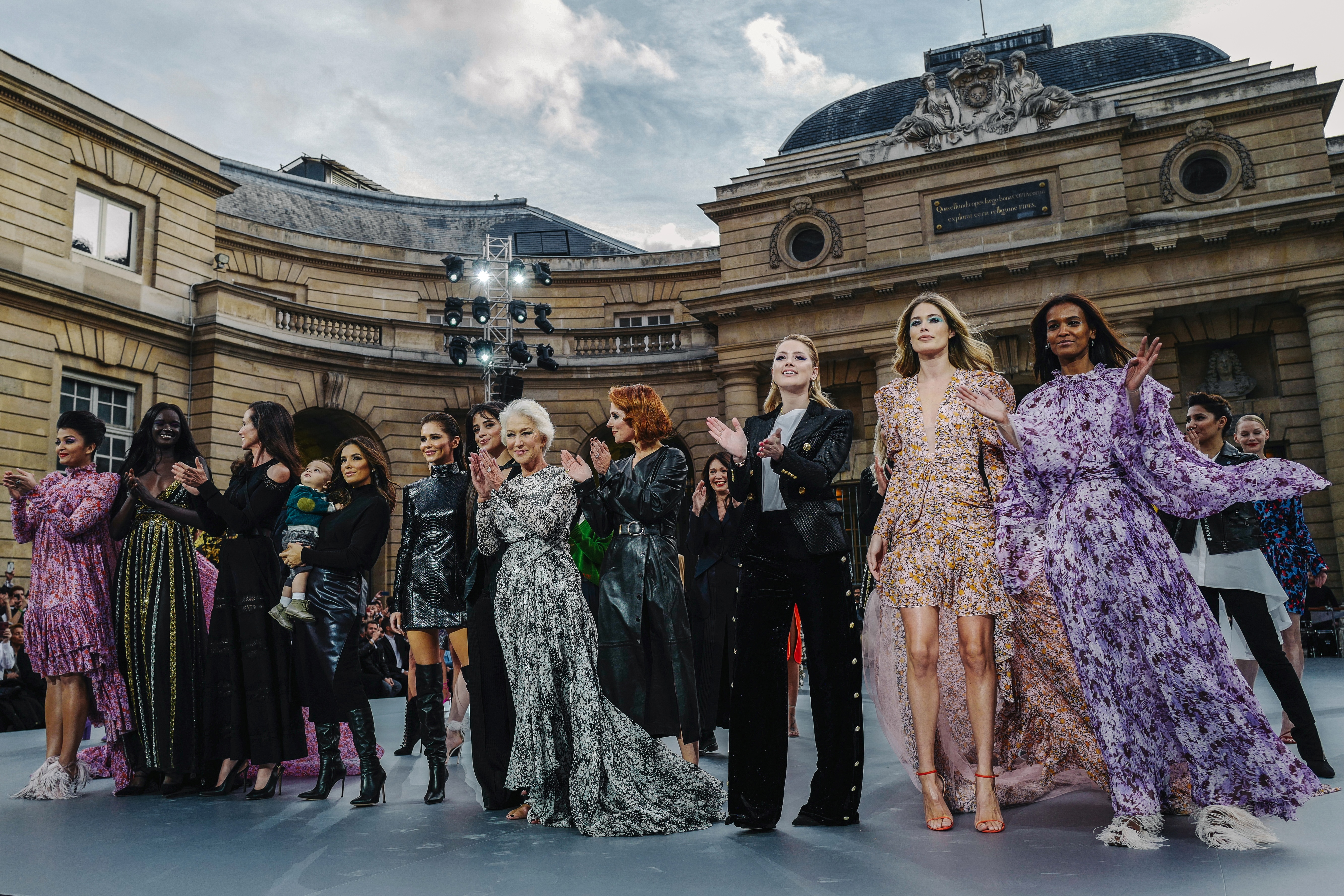 L'Oreal Paris hosts exuberant catwalk presentation at fashion week