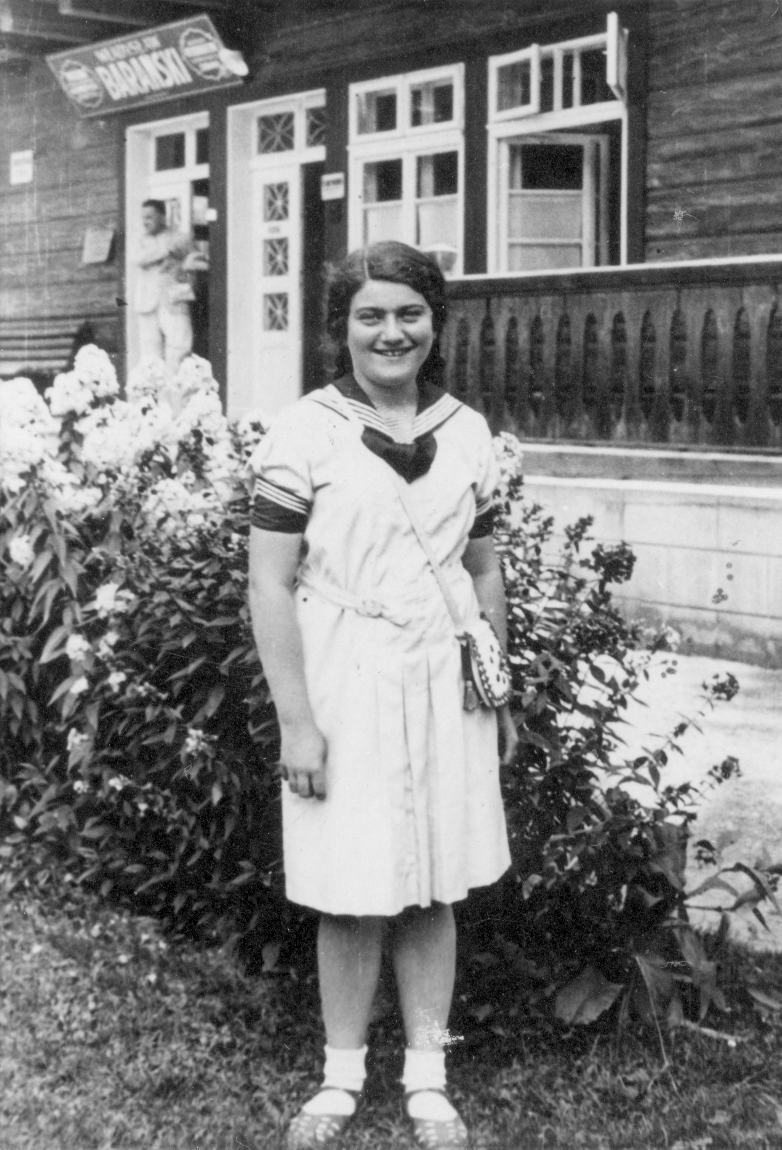 An archival photograph handed by relatives shows Renia Spiegel smiling in her southern Polish town of Przemysl at the age of 18 in 1942. 