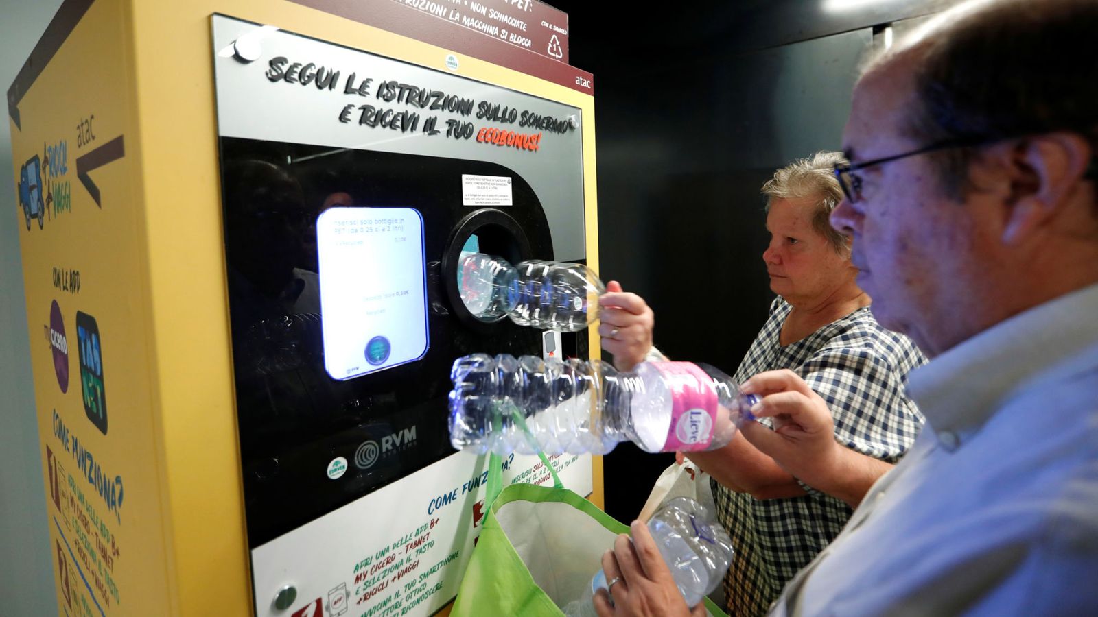 Rome offers free metro travel for plastic recyclers