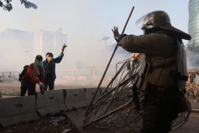 Expats undeterred by Jakarta protests 