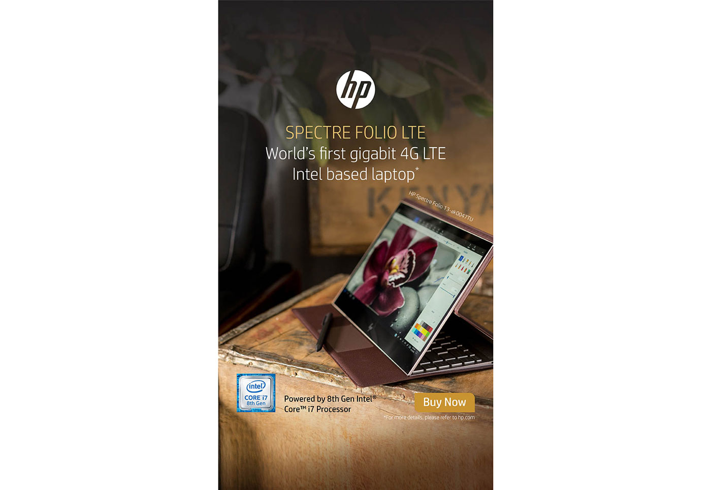 Seamless experience: HP introduces the Spectre Folio with 4G LTE connectivity.