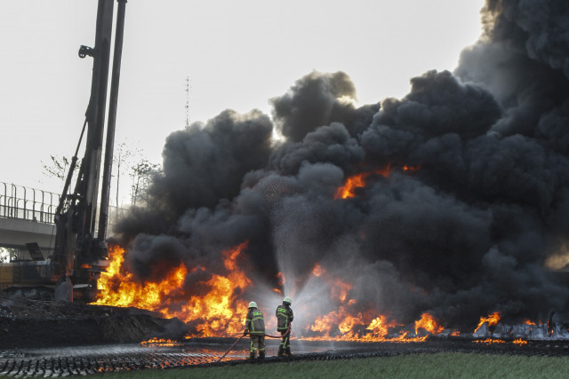 High-speed railway construction causes environmetal problem in West Java