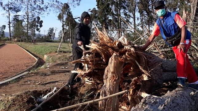 Track and field athletes train in Jakarta following tornado