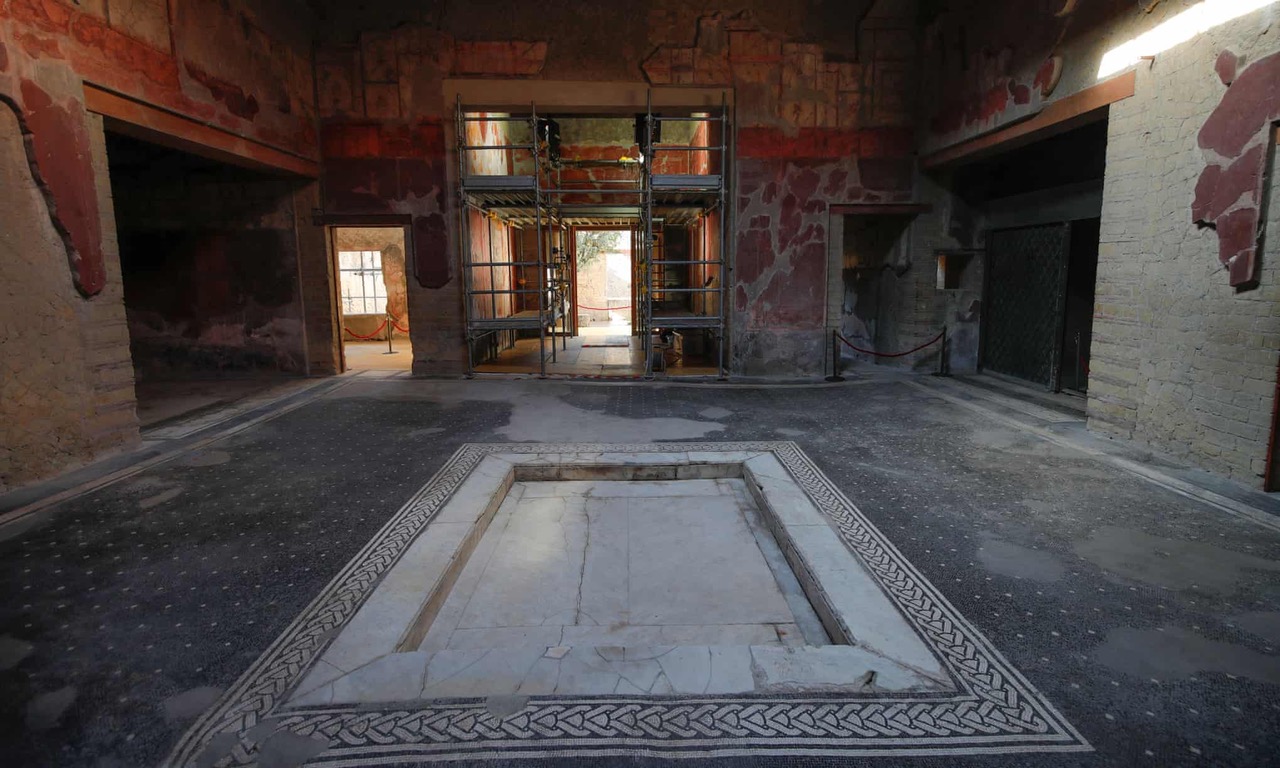 Ancient Roman home reopens in Herculaneum after 36-year wait