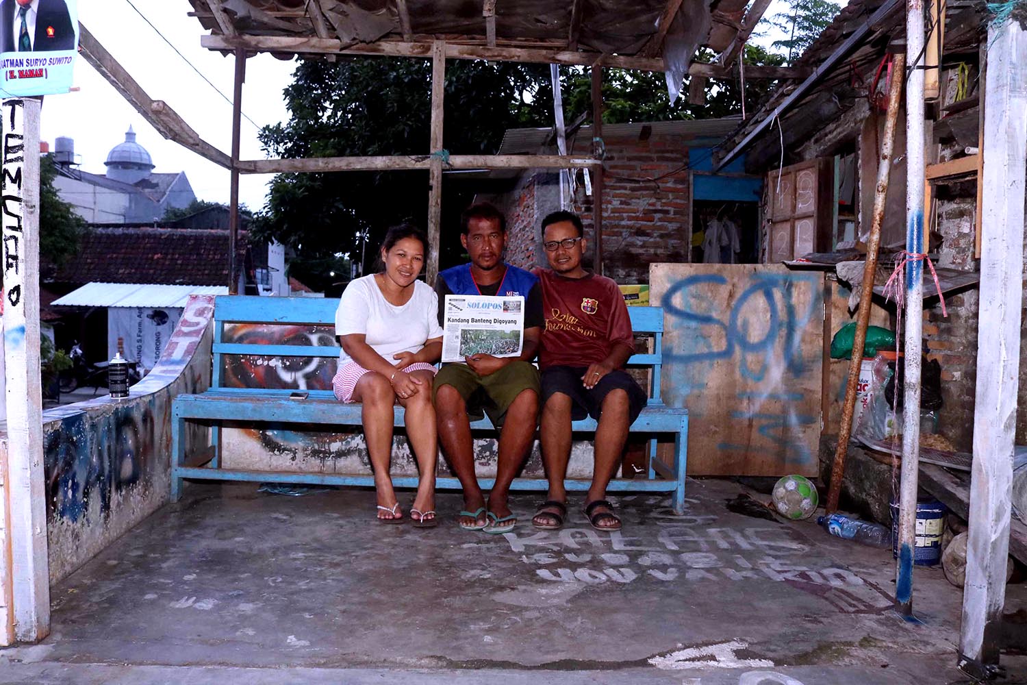 Seeking blessings through newspaper delivery