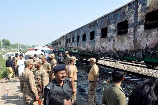 At least 71 killed in Pakistan train fire