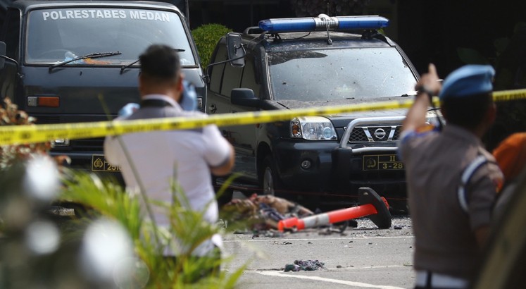 BREAKING: Apparent suicide bombing hits Medan Police precinct headquarters