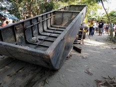 Relics from World War II recovered from Bengawan Solo River