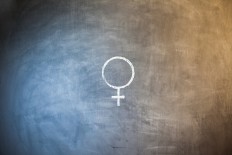 Female icon illustration.