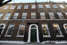 A general view shows a the Charles Dickens Museum based in a house where the British novelist lived in central London.