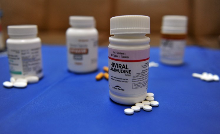A display of Antiretroviral (ARV) medicine