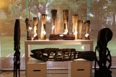 The Kamoro tribe’s cultural exhibition is open to the public until Saturday.