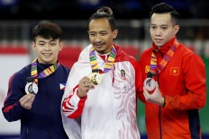 SEA Games: Indonesian gymnast Agus shines in golden swansong
