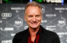 British musician Sting reacts as he arrives at the International Music Award ceremony in Berlin, Germany, on November 22, 2019. 