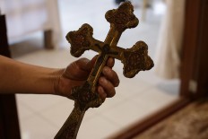 Way of Christ: The cross of the Orthodox Church is different to that of the Catholic Church. JP/ Taufan Wijaya