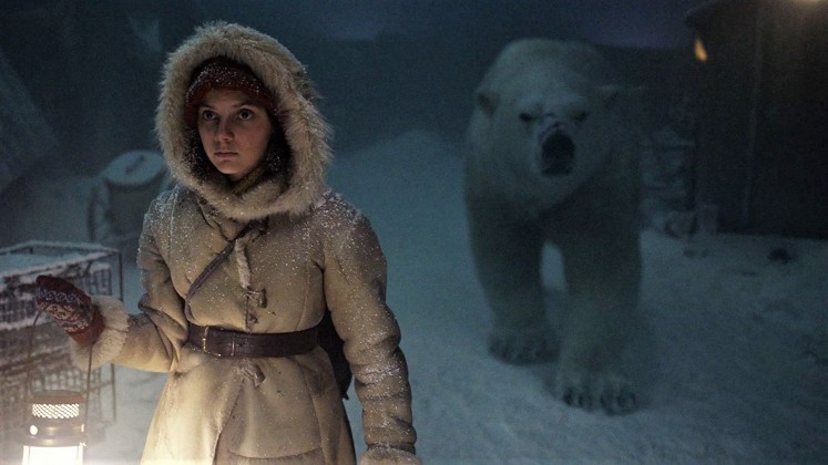 Bear meets girl: 'His Dark Materials' is set in an alternate world where humans have animal companions, which are manifestations of the human soul.