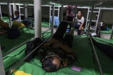 Beds are available for passengers to rest on the ferry ride to Thousand Islands regency. JP/Rosa Panggabean