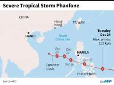 Tropical storm ruins Christmas for thousands of Filipinos