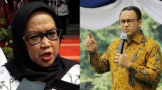 Bogor Regent Ade Yasin (left) shrugs off Jakarta Governor Anies Baswedan’s suggestion that the recent Jakarta flooding was caused by excessive water flows from her regency. 