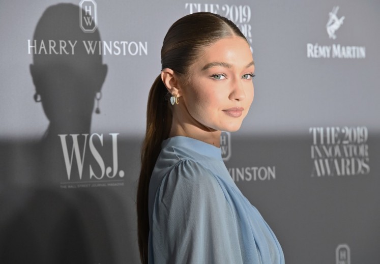 gigi hadid sheer maternity dress Instagram: Gigi Hadid Wears Nina Hecht For Aigner Dress In Pregnancy Photoshoot