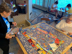 Chess, squabbles aboard cruise ship cast away by coronavirus fears