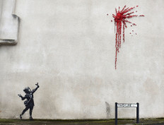 New Banksy artwork vandalized
