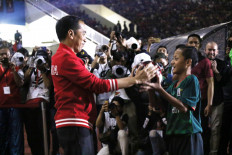 Jokowi inaugurates new-look Manahan Stadium in Surakarta following renovations