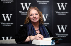 Author Hilary Mantel attends a book signing for her new novel 'The Mirror and the Light' at a book store in London, Britain, on March 4, 2020. 