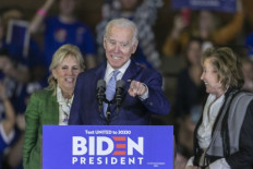 Jill is 'my Secret Service' Biden jokes after wife tackles protestors