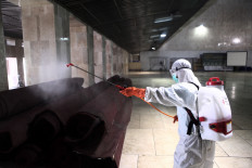Jakarta’s Istiqlal Mosque sterilized amid coronavirus threat