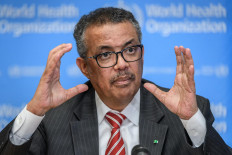 World Health Organization (WHO) Director-General Tedros Adhanom Ghebreyesus talks during a daily press briefing on COVID-19 virus at the WHO headquaters in Geneva on March 11, 2020. 