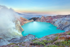 Ijen Crater Nature Tourism Park in East Java.